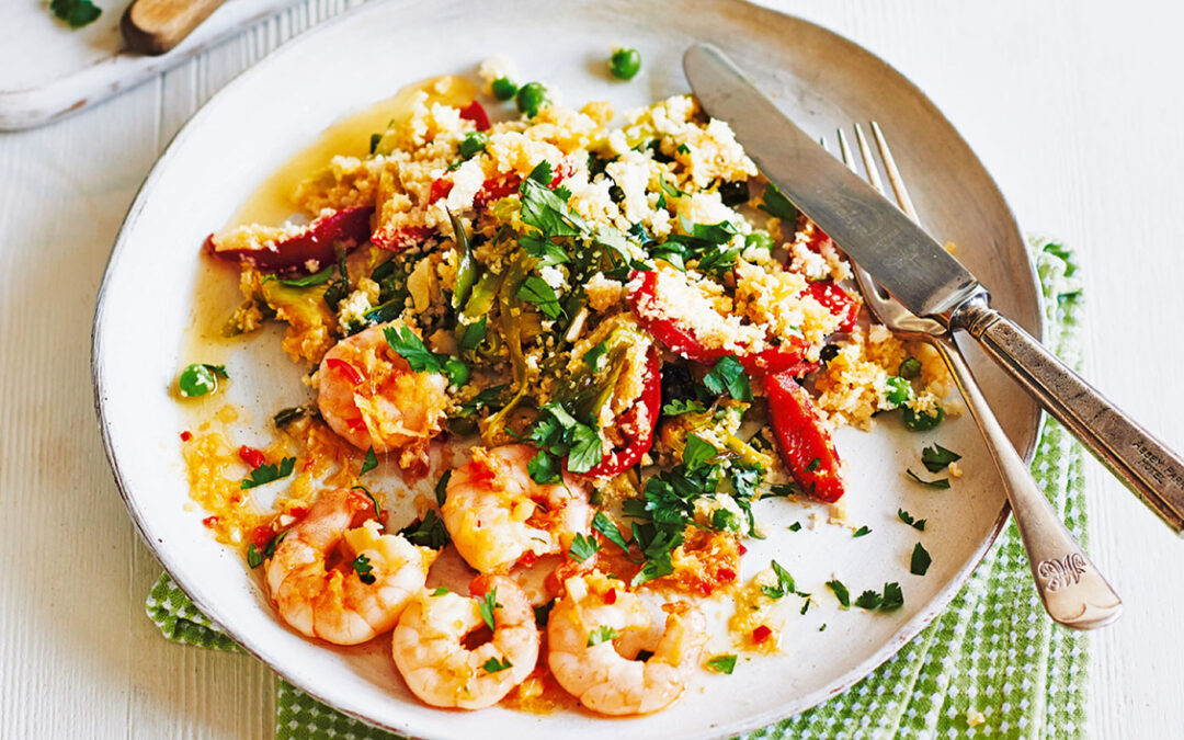 Prawns with Cauliflower Rice