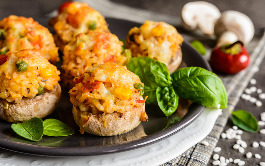 Savoury Stuffed Mushrooms Recipe