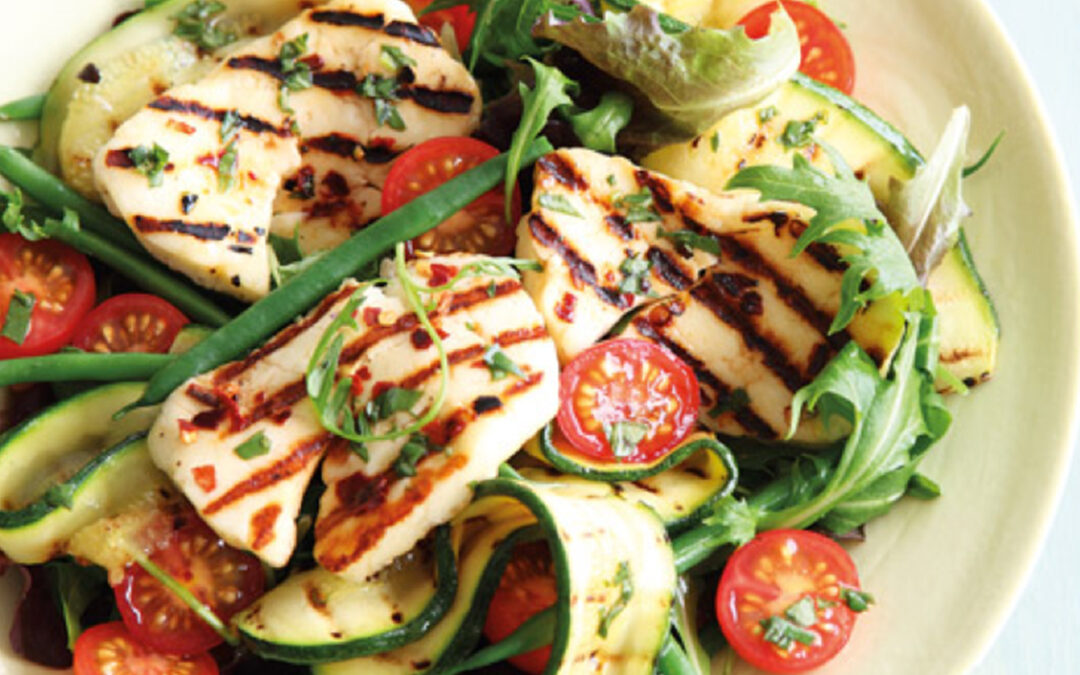 Chicken and Haloumi Salad