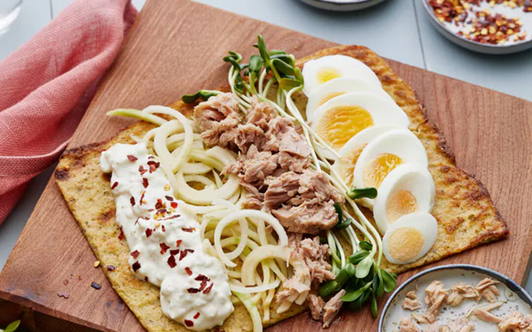 Gluten-free wrap with tuna & egg