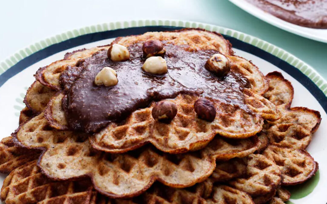 Low-carb banana waffles