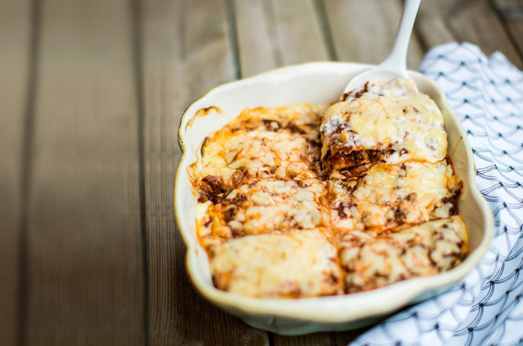Low carb cauliflower lasagna