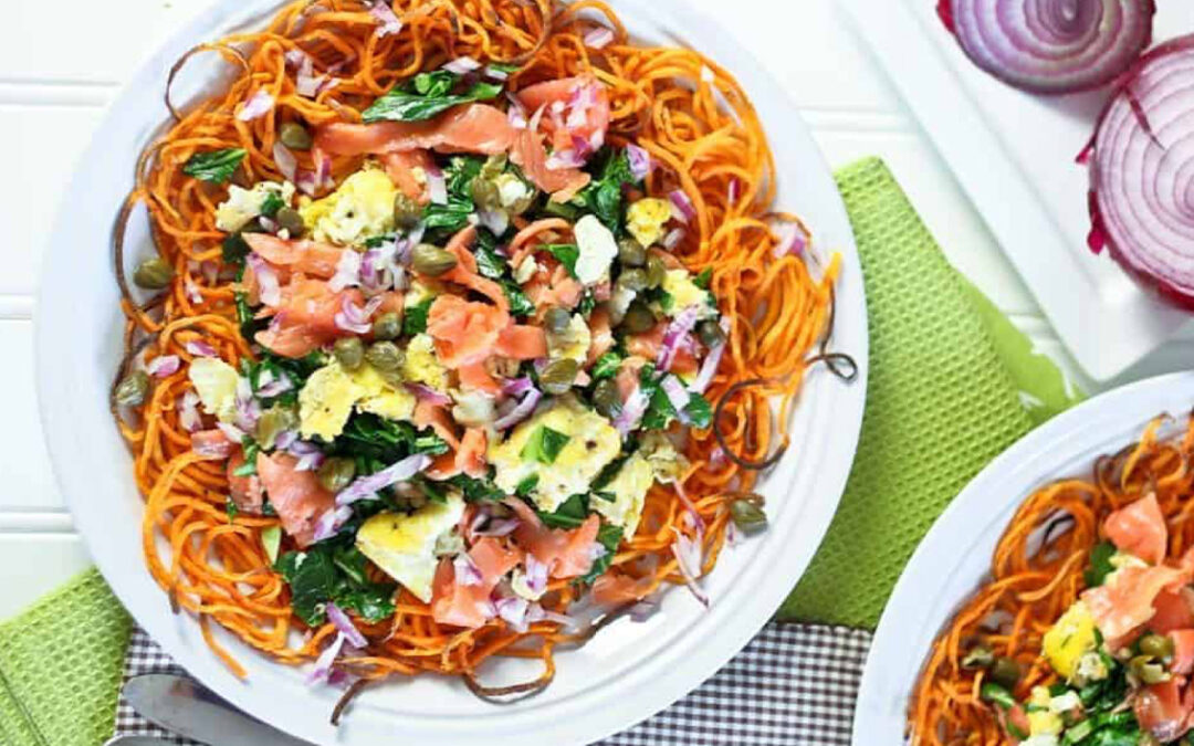 Smoked Salmon Breakfast Scramble