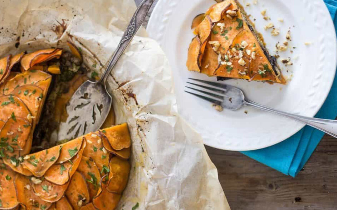 Sweet Potato Ground Beef Pie