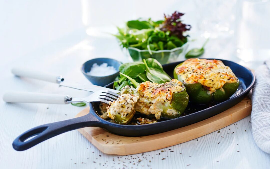 Feta Cheese Stuffed Bell Peppers