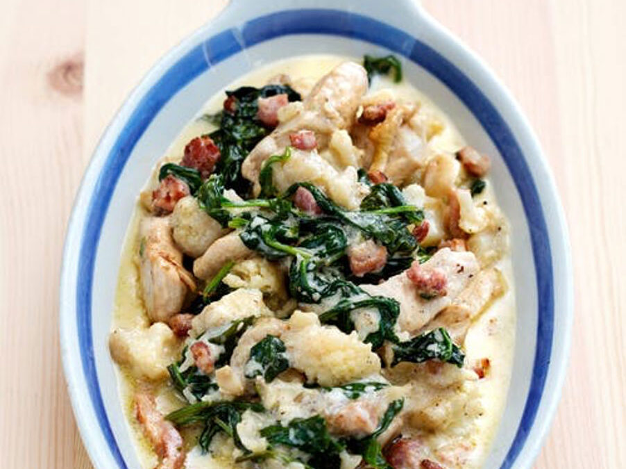 Keto Cauliflower Chicken Alfredo