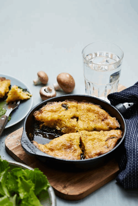 Keto Goat Cheese and Mushroom Frittata