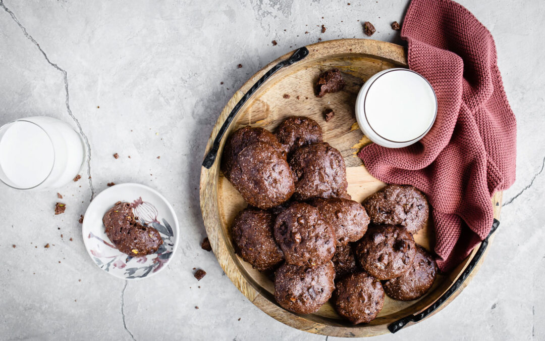 High-protein chocolate pistachio cookies