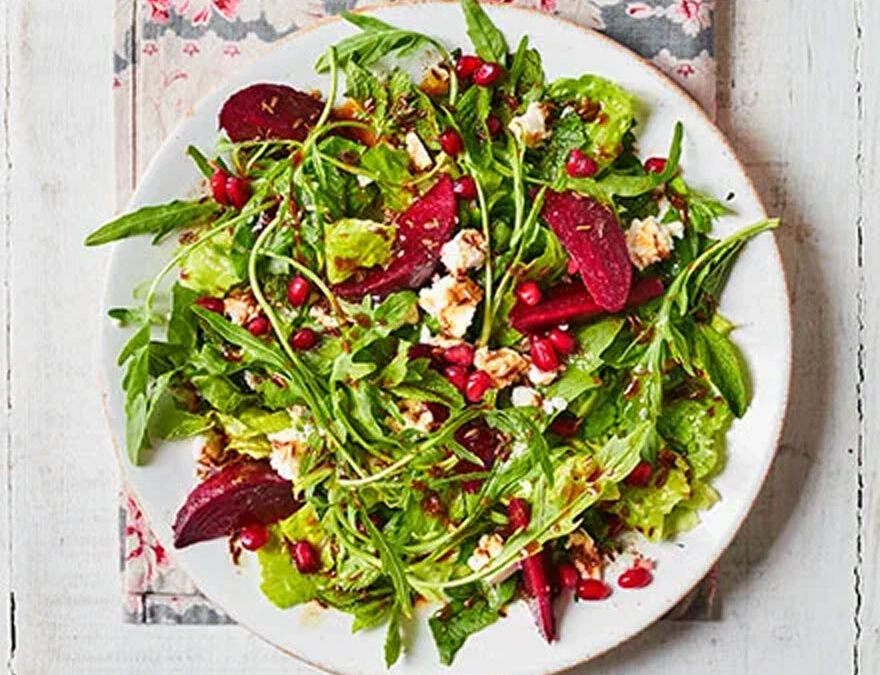 Feta, Beetroot & Pomegranate Salad