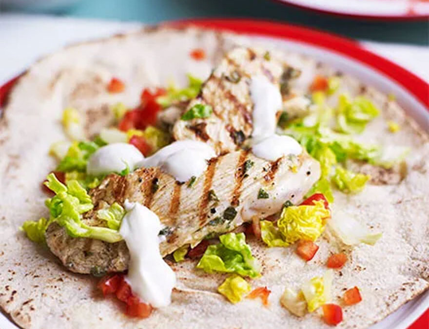 Lemon & Yogurt Chicken Flatbreads