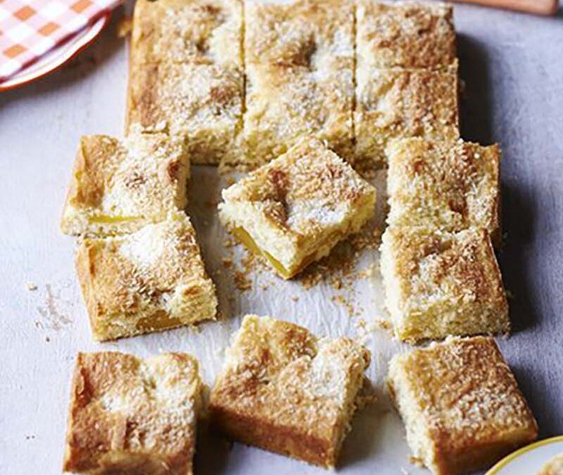 Coconut & mango sponge