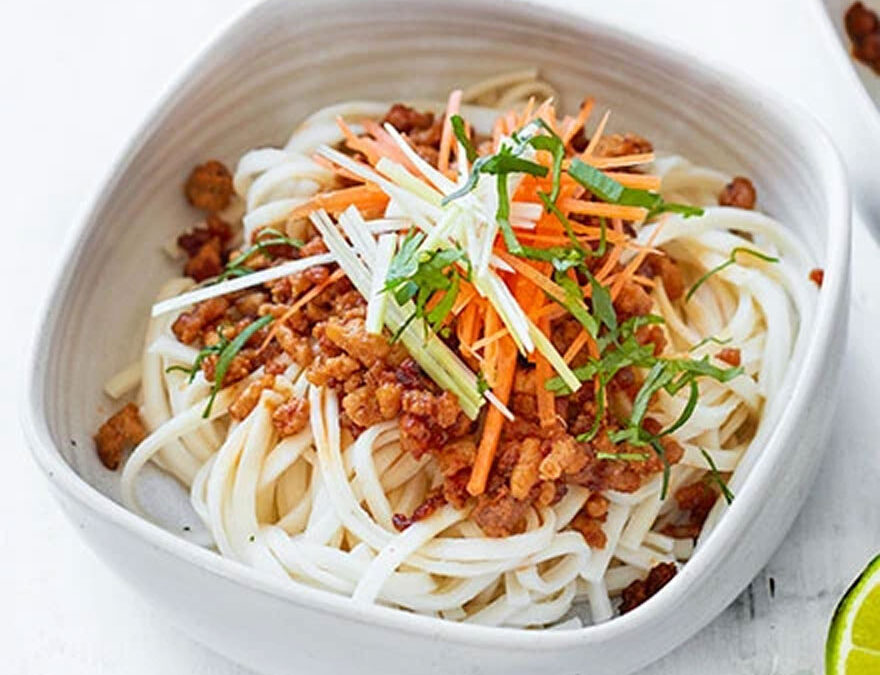 Crispy chilli turkey noodles