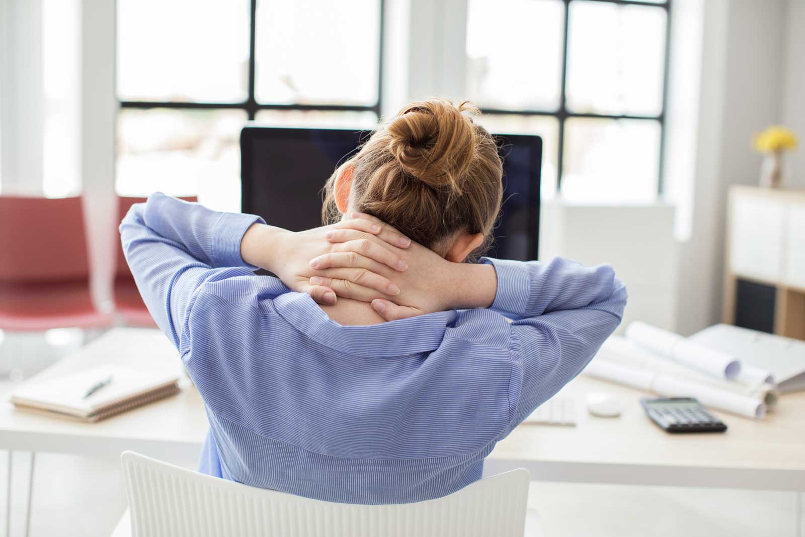 How to Reduce Neck, Shoulder & Back Pain From Sitting All Day
