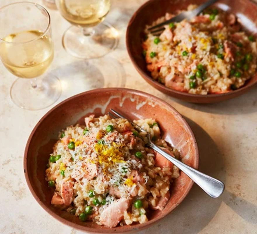 Salmon risotto